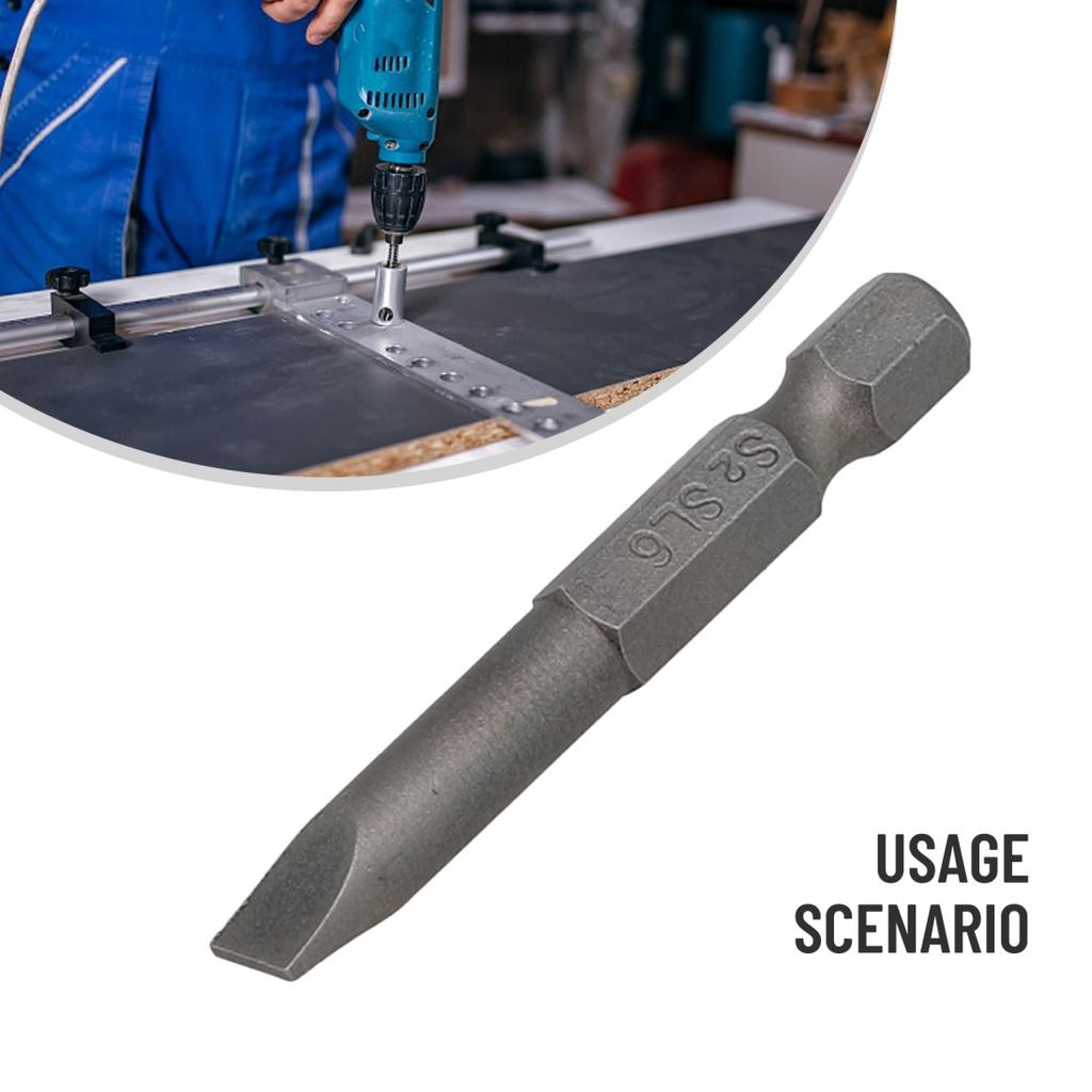 1 Stück Schraubendreherbit 2.0-6.0mm Zubehör Schlitzkopf