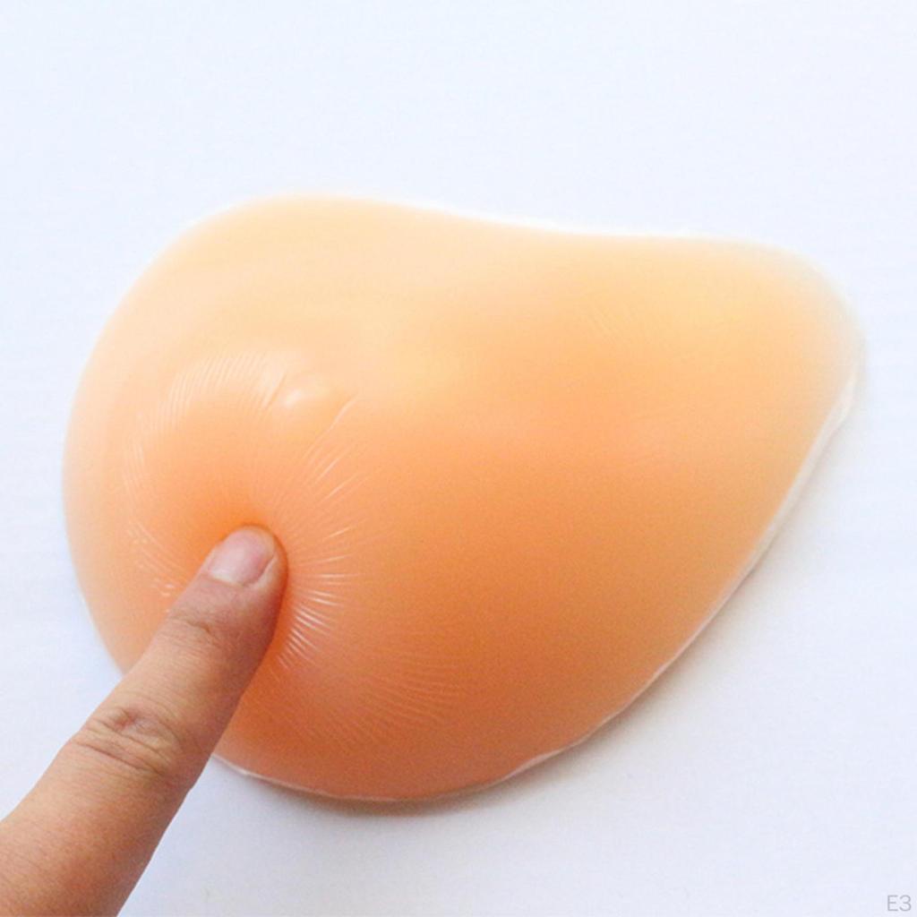 1 Pair Triangle Silicone Breast Forms, Prosthesis Mastectomy Dress up Transgender Cosplay