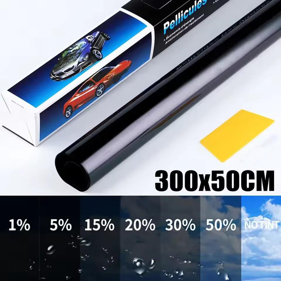Window Tint Film UV Heat Reflective Home Office Glass Heat Solar UV Protector Sun Shade Film 3Mx50CM VLT Car Body Tint Film
