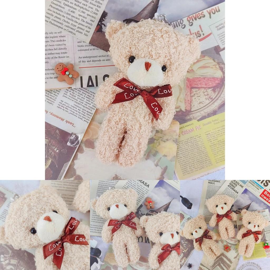 Adorable Plush Teddy Bear Stuffed Animal With Blush For Cute Bouquet Gifts