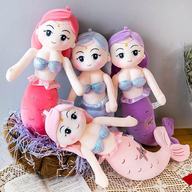 Adorable Mermaid Stuffed Plush Doll Soft Toy Perfect For Girls Birthday Gifts