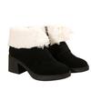 Fashion Winter Women Fur Snow Ankle Boots Suede High Heels Shoes Designer 2025 New Short Plush Warm Shoes Chelsea Goth Pumps Botas Mujer