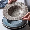 Creative Straw Hat Plate Ceramic Round Deep Plate Soup Plate Japanese Hotel Dinner Plate Dinner Plate Home Pasta Kawaii Bowl