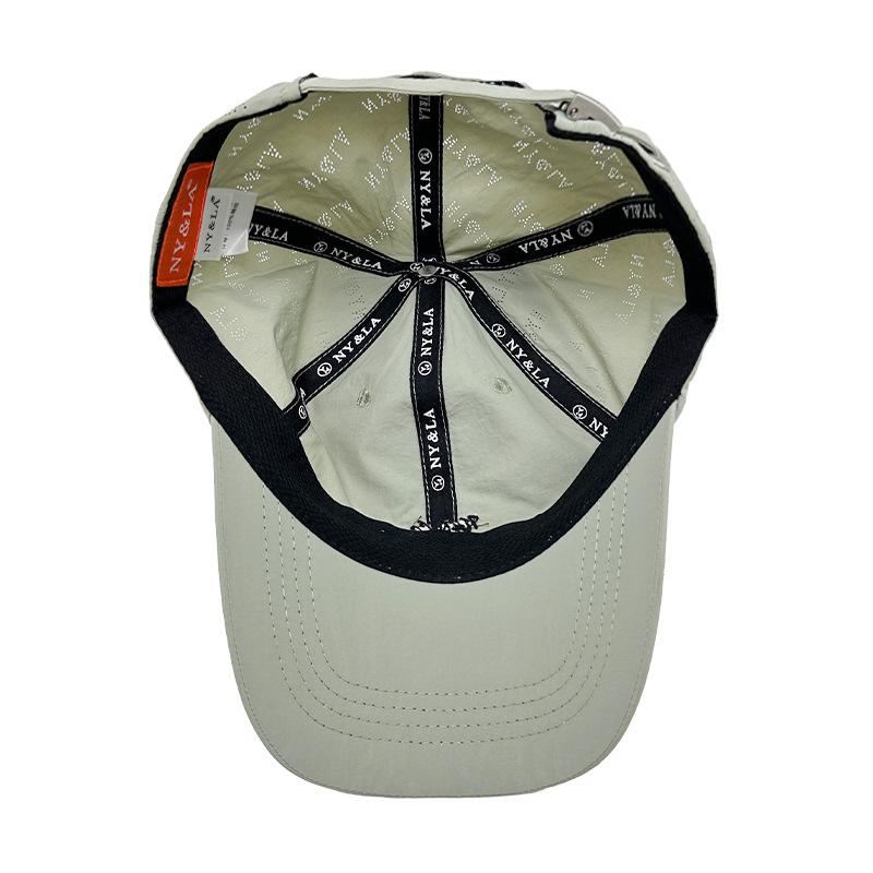 Spring and summer new simple quick-drying embroidered letter baseball hat men's and women's retro casual face cap
