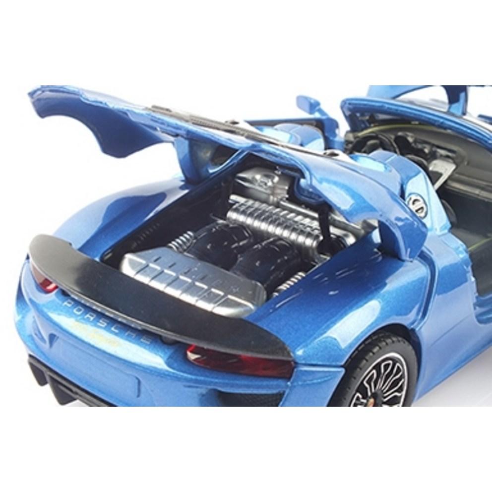 Replica 1:24 Porsche 918 Spyder Diecast Model Car with Opening Doors & LED Lights
