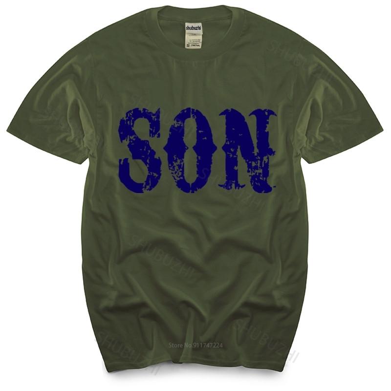 

cotton tshirt men summer tees Men Son TShirtSons Gang Cut Reaper Patch Biker Anarchy Jax Bikeer fashion brand teeshirt homme S