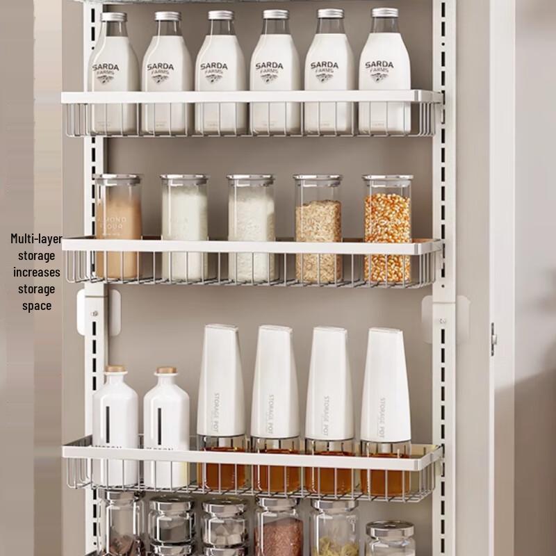 Adjustable Multi-Layer Over-the-Door Storage Rack