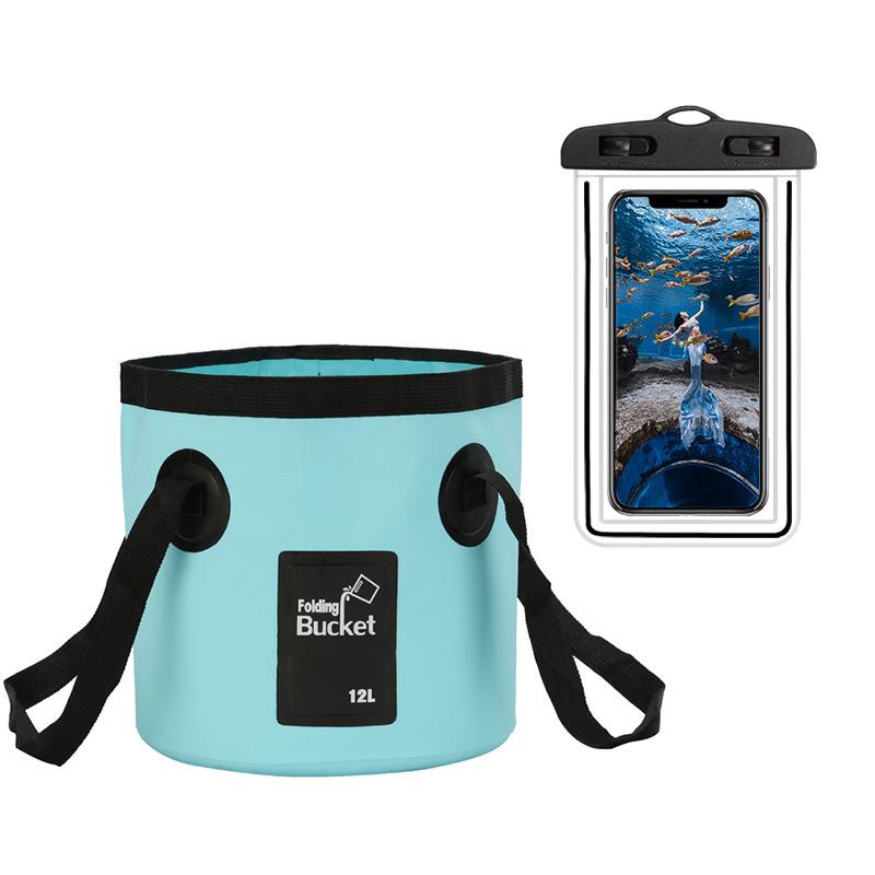 Portable Folding Waterproof Travel Fishing Bucket Bag