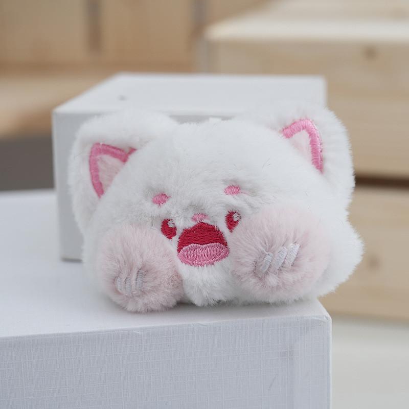 Adorable Cartoon Plush Cat Keychain Cute Stuffed Animal Charms Whimsical Gift
