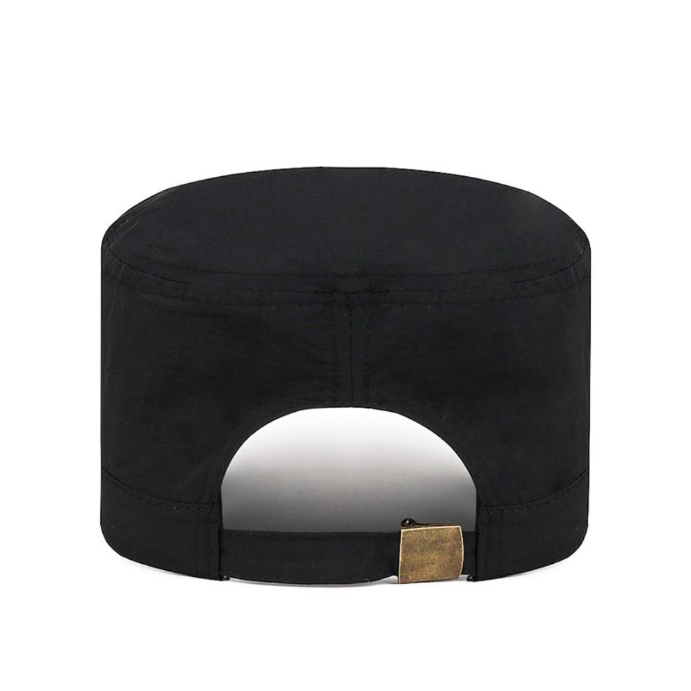 Polyester Sun Hat Breathable Summer Visor Hat New Flat Peaked Cap Men