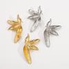 European American Vintage 3D Flower Earrings Light Luxury Heavy Industry Symmetrical Floral Alloy Stud Earrings Women Jewelry