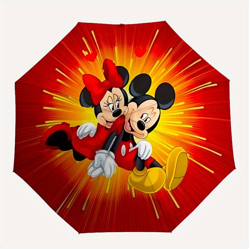 1pc Mickey, Minnie Automatic Folding Umbrella, Compact Portable Travel Umbrella, Perfect Gift for Friends y250806026