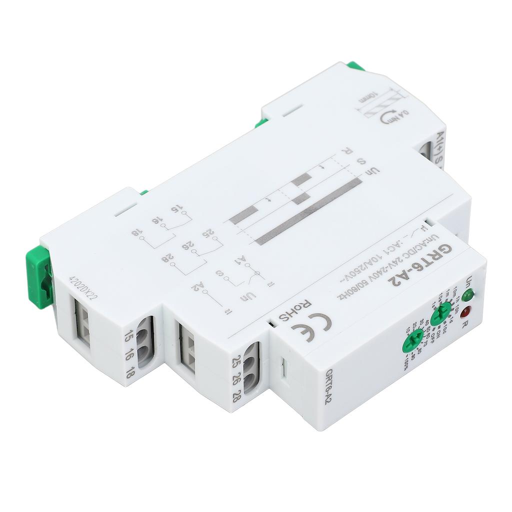 Einzelfunktions-Zeitrelais Verzögerung Ein 2 Wechslerausgänge 0,1s bis 10 Tage Elektronischer Einschalt-Timer AC DC