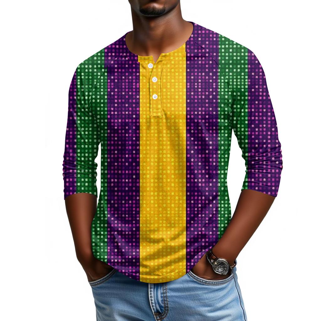 Men's Raglan Sleeve Three-quarter Sleeve Top