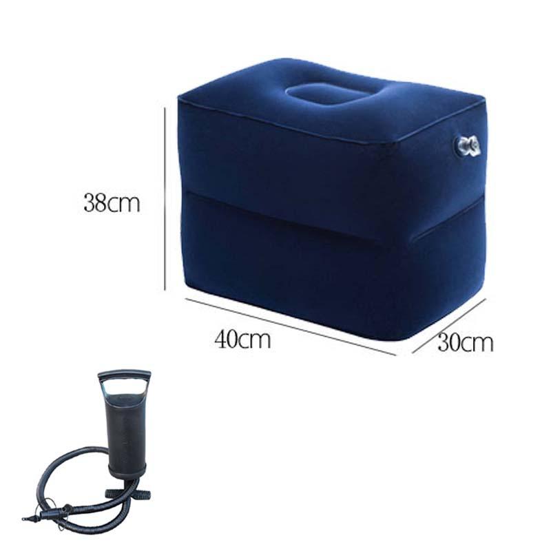 Travel Inflatable Three-layer Foot Pillow Adjustable Inflatable Footrest Sleep Sit Long-distance Train Car Foot Rest Footstool
