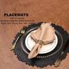 Relief Pattern Texture Embossed Placemats Anti-Slip Heat-Resistant Mats  Plate Placement