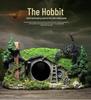 Hobbit House Fish Tank Decoration: Castle, Treehouse & Hiding Spot for Fish, Shrimp, Hermit Crabs, and Reptiles