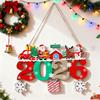 2026 Weihnachten Cartoon Holzanhänger Weihnachtsbaum Hängeschmuck Weihnachtsmann Schneemann Schneeflocke Neujahrsgeschenk Navidad Dekoration