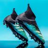 High-Top Football Shoes New Ag Long Nails Tf Broken Nails Student Boys Children Artificial Grass Game Training Shoes