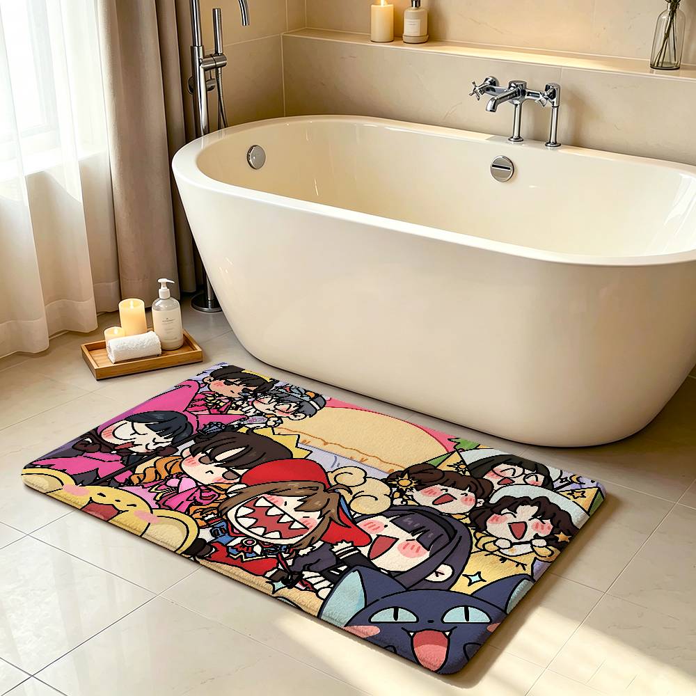 Anime-C-cardcaptor-Sakura-S Kawaii Carpet Bathroom Anti-slip Mat Door Mat Home Decoration Mat Entrance DoorMat Scratch-resistant