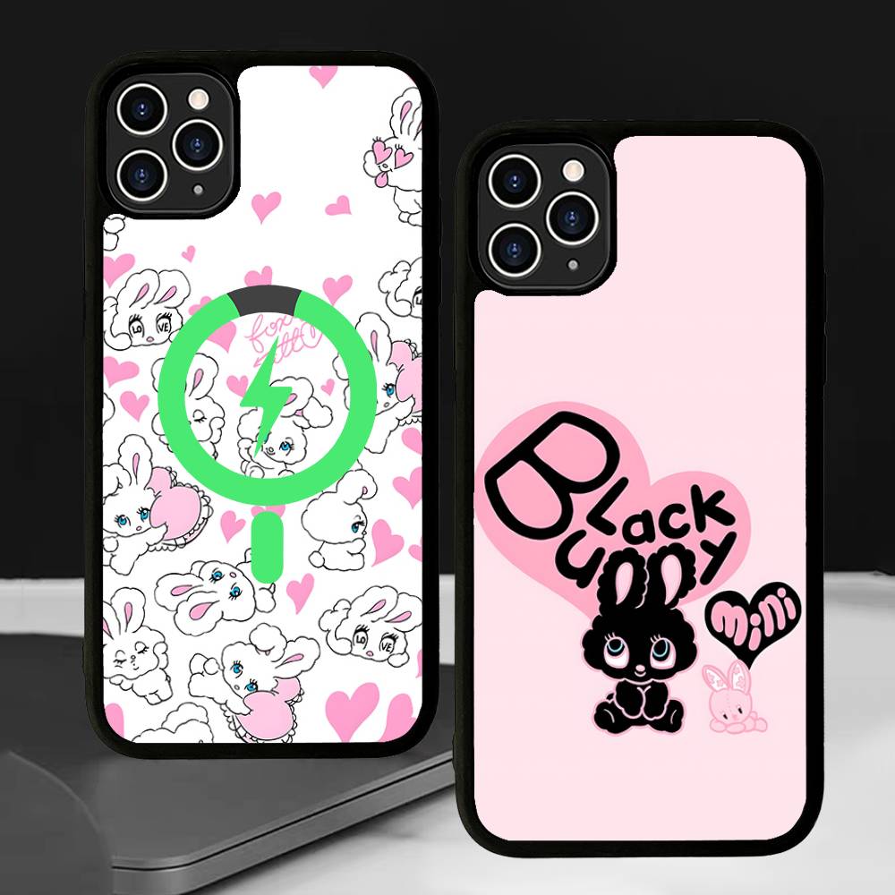 Cute Cartoon Esthers Bunny Magnetic Wireless Phone Case For IPhone 17 16 15 14 Plus 13 12 11 Pro Max