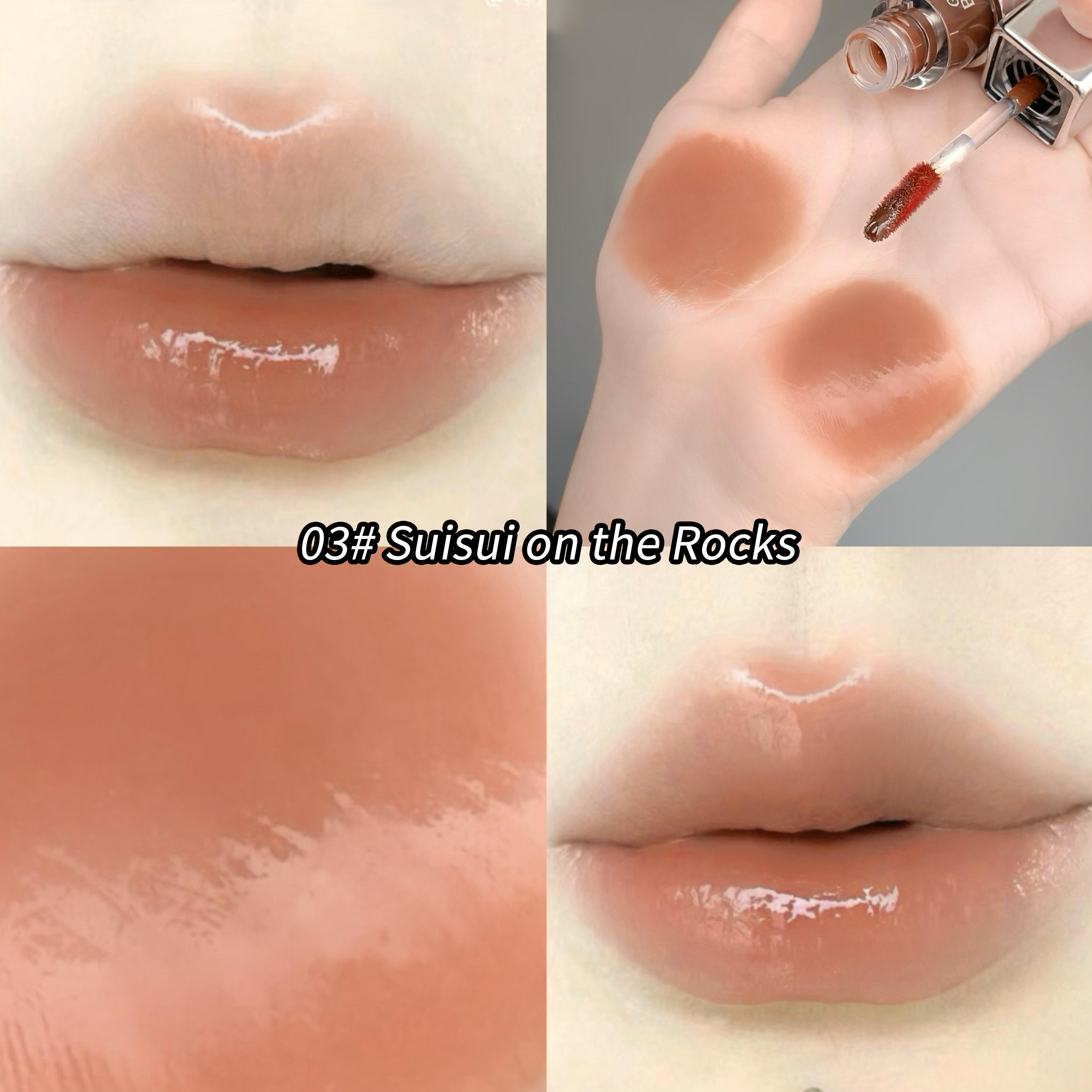 

Gege Bear Mirror Water Lip Glaze Style Стойкий блеск для губ, увлажняющая гладкая, нелипкая помада для сияющих увлажненных губ