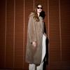 Sancai 2025 Winter 100% Wool Hooded Long Coat