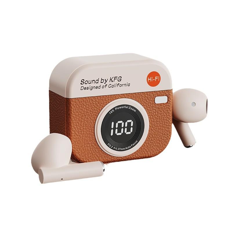 Retro Q86 Bluetooth Earphones: Half-in-Ear, Noise Cancelling, Sports-Ready, Long Battery Life