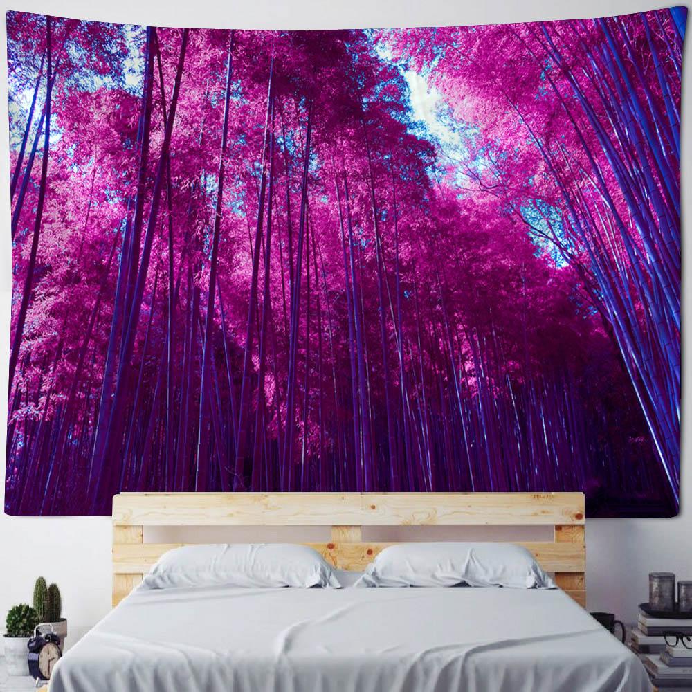 Garden Forest Tapestry Wall Hanging Home Decoration Background Poster Dormitory Bedroom Fabric Mural Bed Sheet Beach Mat