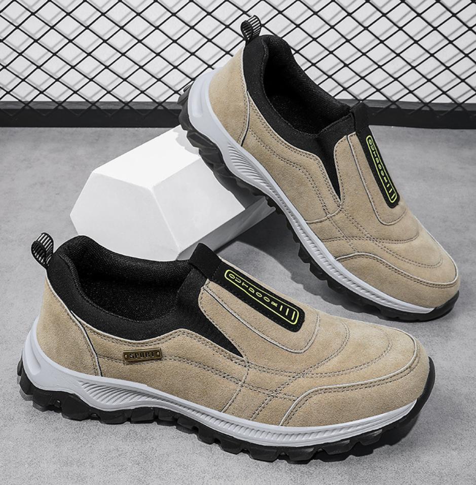 Pantofi de drumeție în aer liber Pantofi pentru bărbați, pantofi de iarnă, pantofi casual pentru bărbați, pantofi din piele de căprioară, respirabil, pantofi de mers antiderapant, încălțăminte