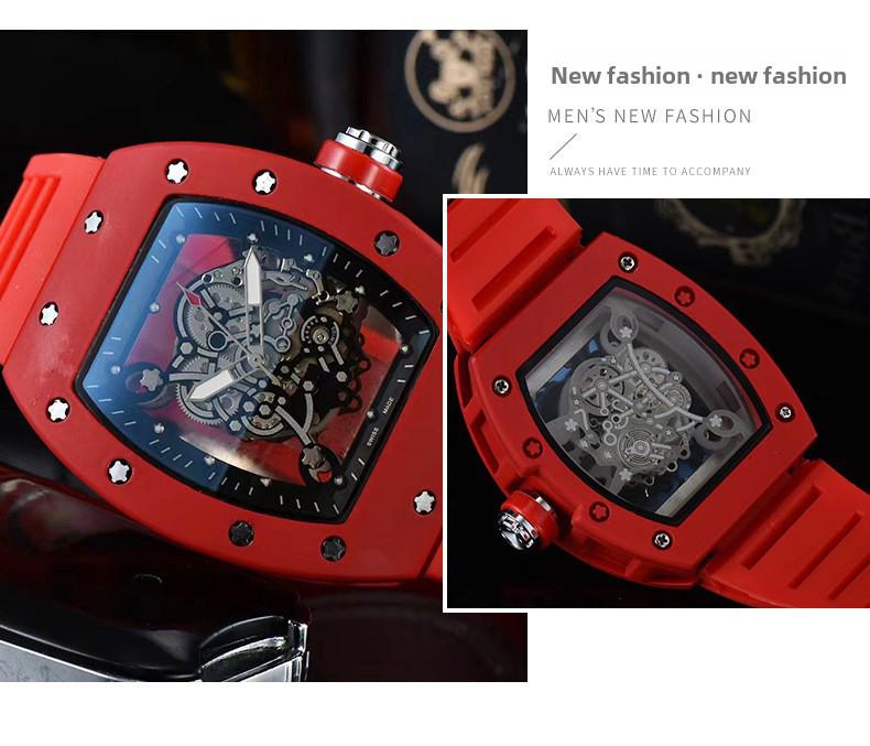 Stylish Unisex Modern Quartz Watches with Transparent Back, Perfect for Business and Leisure.