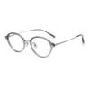 Ultra-Light Pure Titanium Korean-style Oval Glasses, Model 0242: Anti-blue Light, High-end Tortoise Shell Design for Women