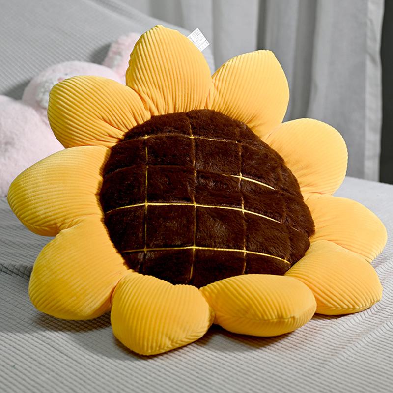 

Nordic Style Internet Celebrity Sunflower Seat Cushion Sun Flower Throw Pillow Sofa Living Room Cushion Car Pillow Nap Girl 35cm 0.2kg