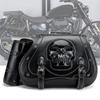 Large Capacity PU Leather Motorcycle Saddlebags Waterproof Side Bags Stylish Skull Designs Tool Storage Bag for Bike 