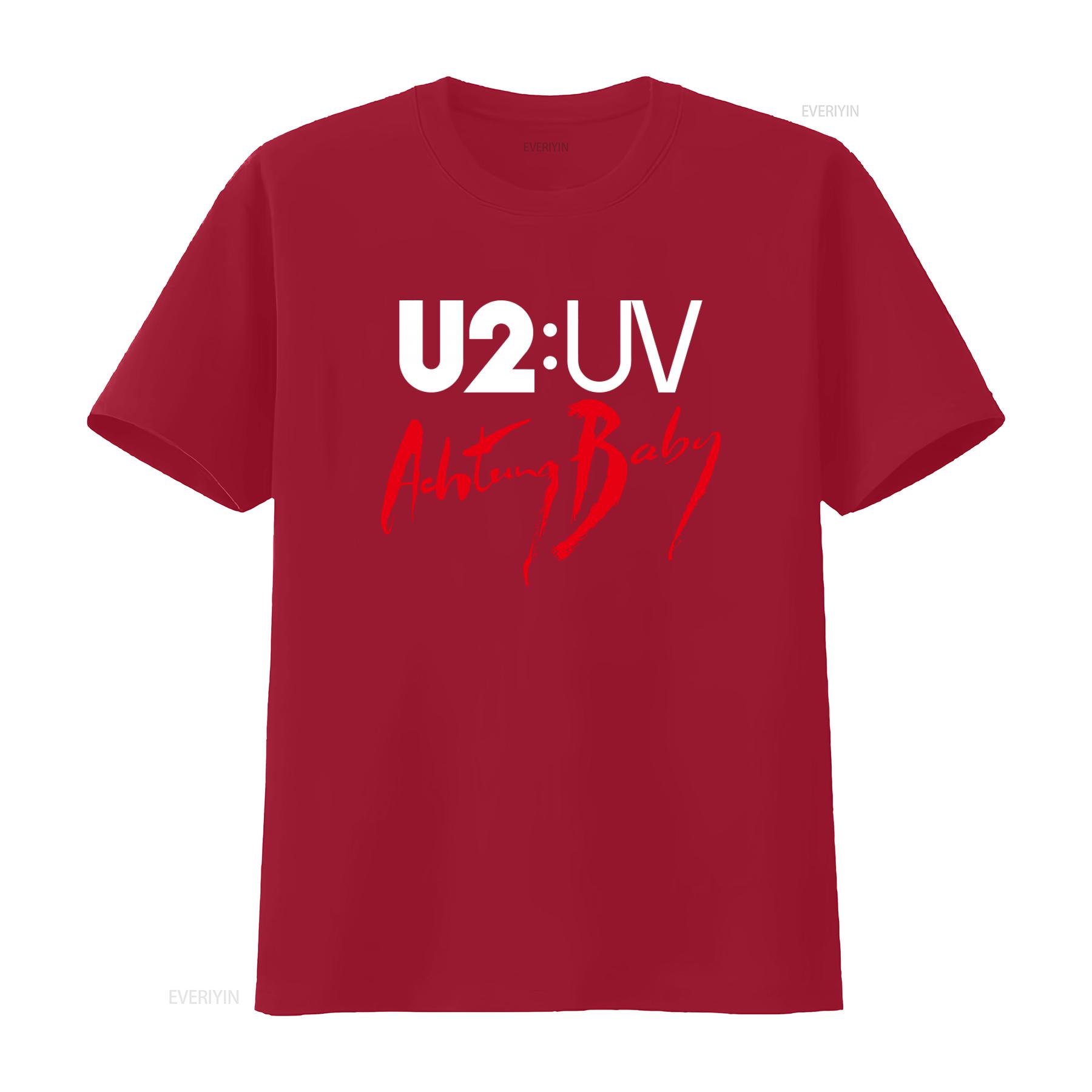 U2 Achtung Baby Tour 2024 T Shirt Band Live At Sphere Classic Rock Concert Fan vintage Washed Stylish Unisex fashion Breathable S