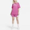 Nike American Retro Logo Letter Print Round Neck Loose Short Sleeve T-Shirt Women T-Shirt Rose-Red DX7919-675