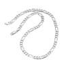 Men's 5mm Thickened S925 Sterling Silver Figaro Chain Necklace - Hip Hop Style Cuban Sweater Chain Accessory