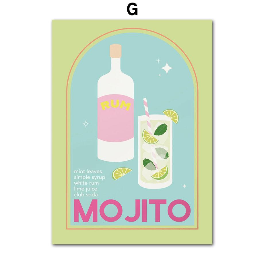 Matisse Kwiatowy Koktajl Cytrynowo-Brzoskwiniowy Retro Sztuka Ścienna Obraz na Płótnie Skandynawskie Plakaty i Druki Obrazy Ścienne do Dekoracji Salonu