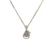 Gold Jade Gourd Pendant Necklace – CZ Crystal Embellished Lucky Jewelry, Elegant Chinese Style Gift for Women