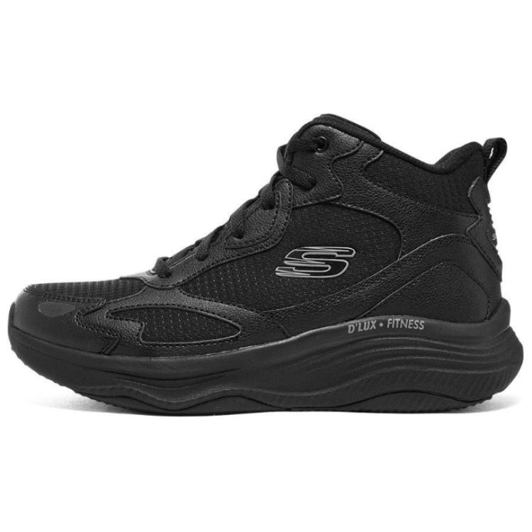 Skechers Scarpe Casual Alte Comode Versatili Ammortizzanti Resistenti Sneakers Donna Nere 168008-BBK