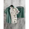 3D Printed Men's Short-sleeved Shirt And Beach Shorts Set Summer Street Fashion Men's Casual Shirt Outdoor Everyday Men's Shorts
