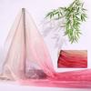 1 Yard/Breite 140cm Organza Stoff Bunter Farbverlauf Transparente Textur Voile Gaze Netzstoff Übergangsfarbe