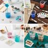 WALWAL Transparent Plastic Measuring Cups, 50 pieces, with stirring stick.