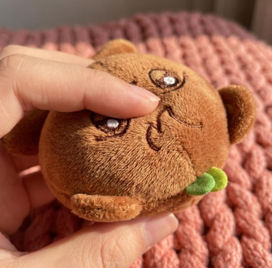 Mini Animal Plush Keyring Cute Fluffy Car Key Pendant Backpack Wallet Ornament Teen Girls Accessories