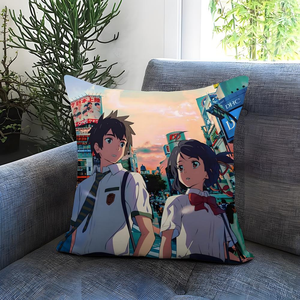 Cartoon Your N-Name Cushion Cover Comfortable Reversible Pillow Cover Ideal for Car Sofa Bedroom & Beyond