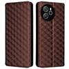 For Blackview Shark 8/Oscal Tiger 12 Leather Case Rhombus Wallet Stand Flip Phone Cover