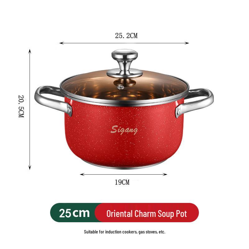 Ssigang 26CM Thickened Stainless Steel Soup Pot