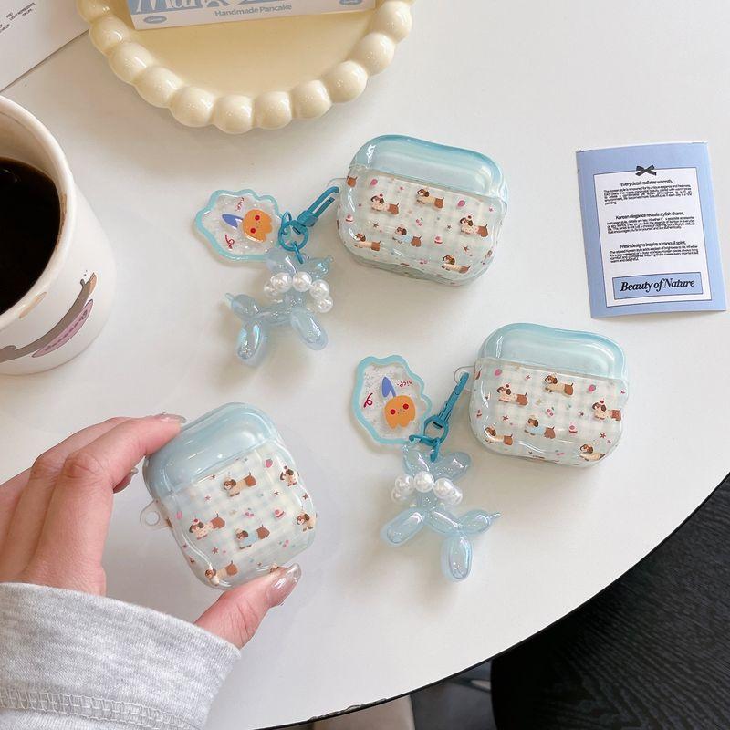 

Защитный чехол для наушников AirPods Pro2 Чехол для наушников Aipods Четвертое поколение AirPod Bluetooth IPods Бокс с шумоподавлением Airpords Третье поколение IPod Новый Air Airpods pro Plaid Cake Dachshund + Pendant