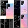 Love Yourself Flower Heart Line Kpop Phone Case For Samsung Galaxy S26 S25 Edge S24 FE S23 S22 Ultra S21 Plus S20 + Art Fundas B