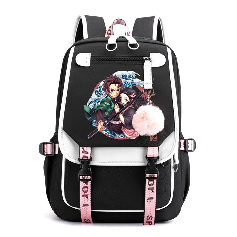 Anime Ghost Destroy Peripheral School Bag Junior High School Student High School Student Male and Female Same College Wind Backpack